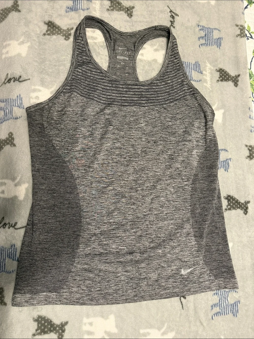 Nike Women’s Grey Heather Racerback Performance Tank